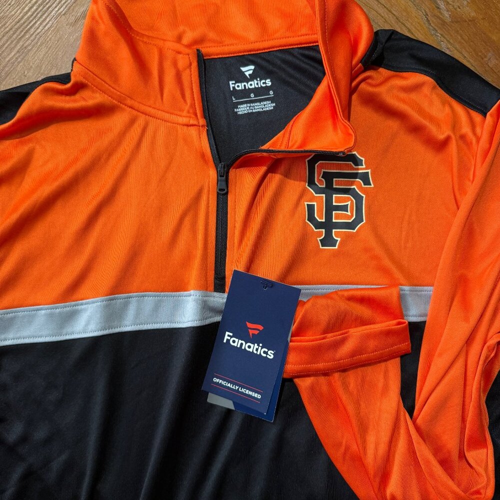 SF Giants Fanatics Zip Top NWT